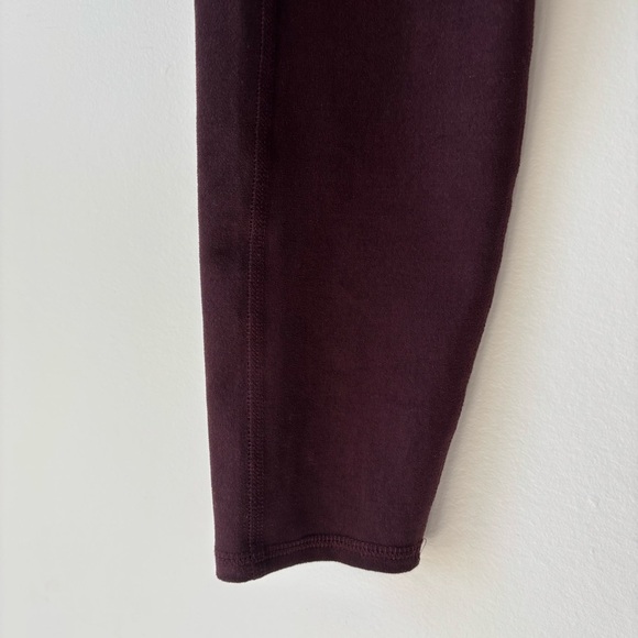 Abercrombie & Fitch Maroon Leggings Athletic Active Wear Gym Athleisure Workout - Picture 6 of 11